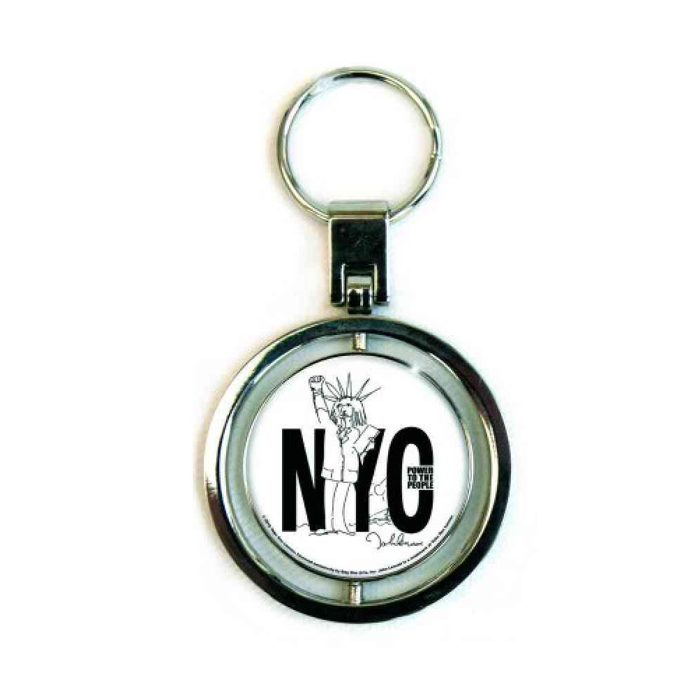 John Lennon - Power To The People Keychain - White